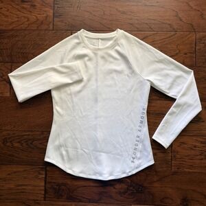 Under Armour ColdGear Fitted Activewear Running Crew Neck Base Top LG